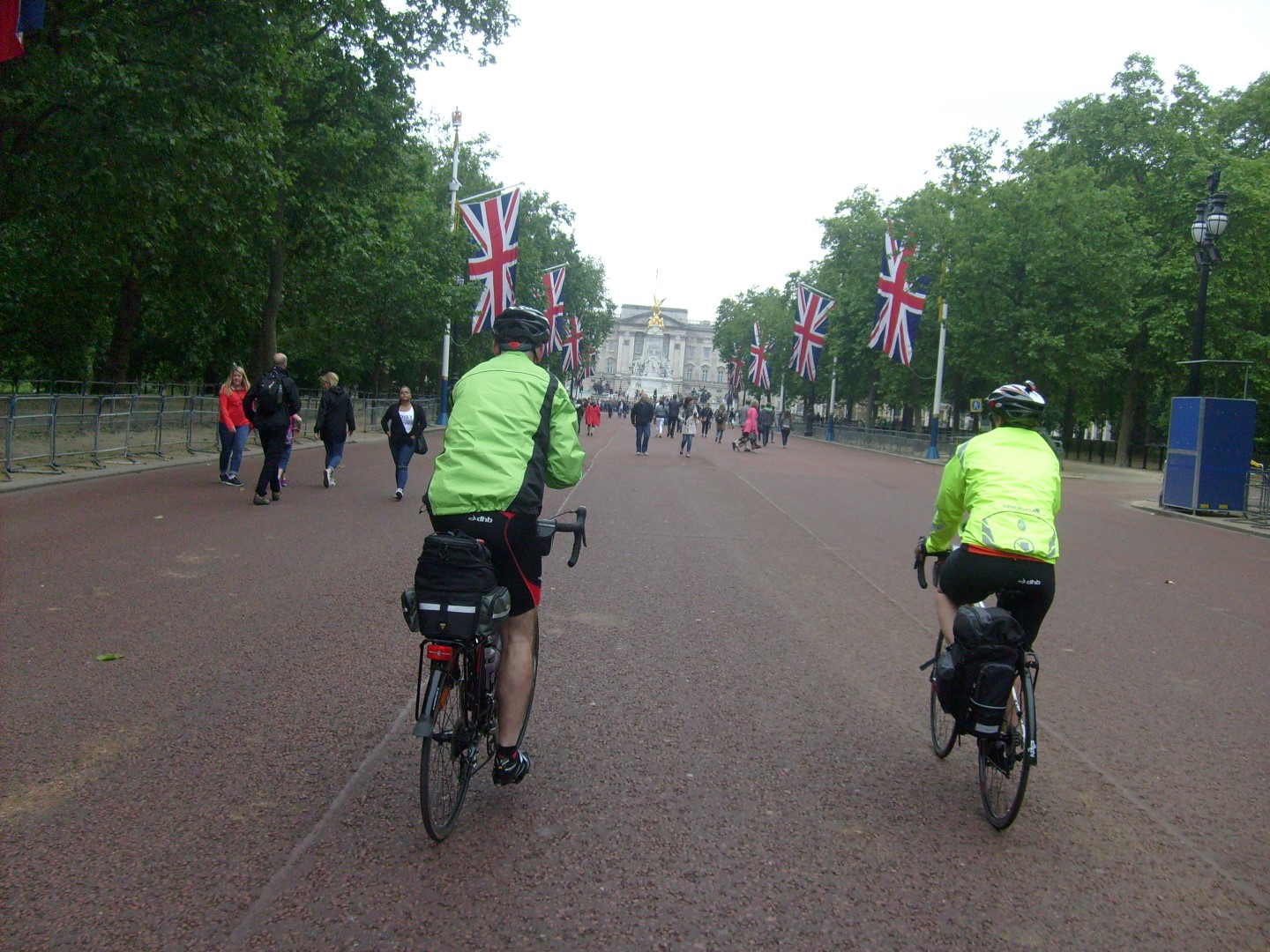 Cycling down The Mall